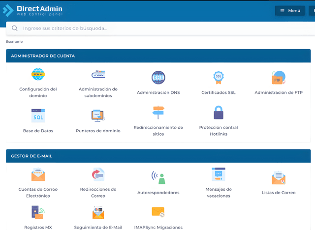 Panel DirectAdmin
